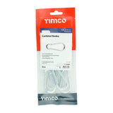 This is an image of Timco - Carbine Hooks - Zinc 6mm (5 Pieces TIMpac) 6CHP