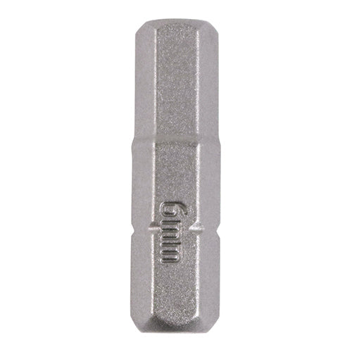 This is an image of Timco - S2 Driver Bits - HX 6.0 x 25 (2 Pieces Blister Pack) 6HX25GB