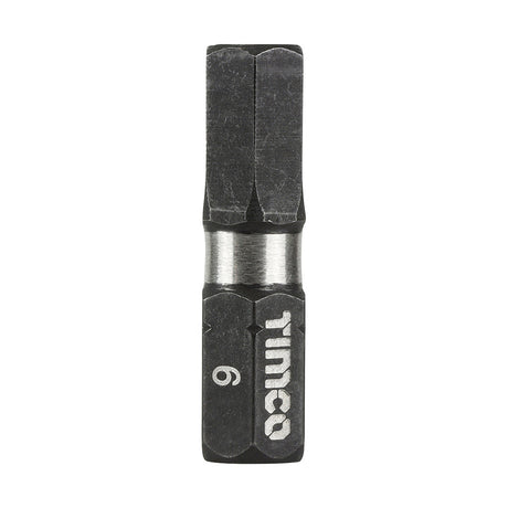This is an image of Timco - Impact Driver Bits - Hex 6.0 x 25 (10 Pieces Handy Bit Pack) 6HX25X6