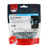 This is an image of Timco - Form A Washers - Zinc M6 - (500 PCS TIMbag) 6WHAZB