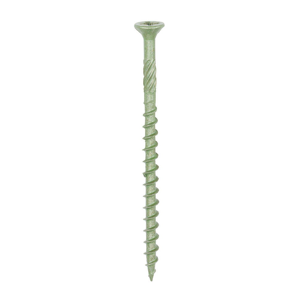 This is an image of Timco - Decking Screws - PZ - Double Countersunk - Exterior - Green 4.5 x 70mm - (200 PCS Box) 70TDECK
