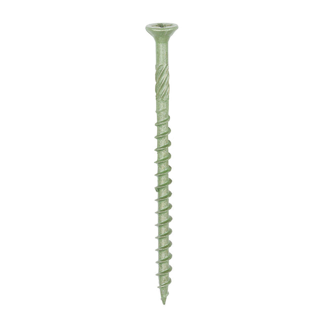 This is an image of Timco - Decking Screws - PZ - Double Countersunk - Exterior - Green 4.5 x 70mm - (200 PCS Box) 70TDECK