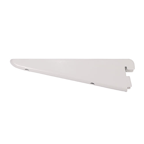 This is an image of Timco - Twin Slot Shelf Bracket - White 170mm 712028