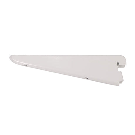 This is an image of Timco - Twin Slot Shelf Bracket - White 170mm 712028