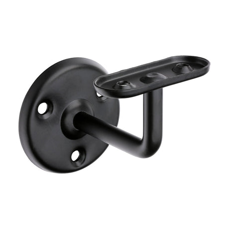 This is an image of Timco - Steel Handrail Bracket - Black 63mm (1 Each Bag) 712146