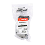 This is an image of Timco - Steel Handrail Bracket - Black 63mm (1 Each Bag) 712146