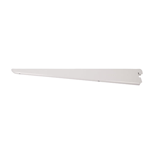 This is an image of Timco - Twin Slot Shelf Bracket - White 370mm 712147