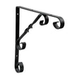 This is an image of Timco - Scroll Bracket - Black 8 x 8" 712155