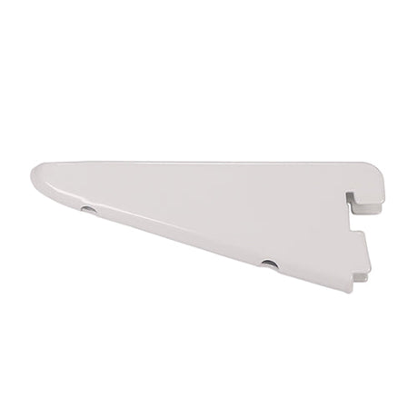 This is an image of Timco - Twin Slot Shelf Bracket - White 120mm 712159