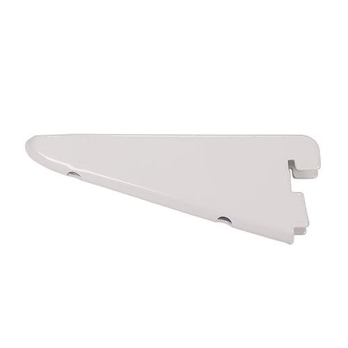 This is an image of Timco - Twin Slot Shelf Bracket - White 120mm 712159