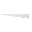 This is an image of Timco - Twin Slot Shelf Bracket - White 470mm 712258
