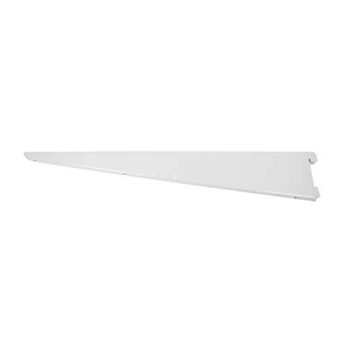This is an image of Timco - Twin Slot Shelf Bracket - White 470mm 712258
