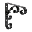 This is an image of Timco - Scroll Bracket - Black 4 x 4" 712498