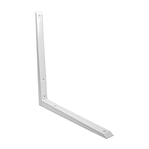 This is an image of Timco - Mitred Shelf Bracket - White 350 x 350mm (1 Each Unit) 712557