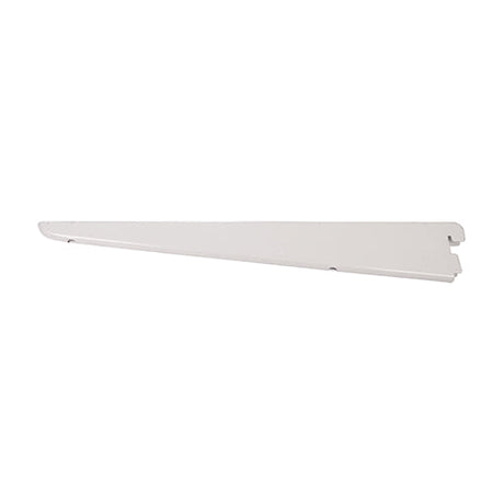 This is an image of Timco - Twin Slot Shelf Bracket - White 320mm 712654