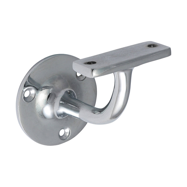 This is an image of Timco - Handrail Bracket - Polished Chrome 64mm (1 Each Bag) 712700
