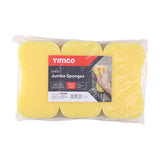 This is an image of Timco - Pack of Jumbo Sponges 3pcs (3 Pieces Bag) 720100