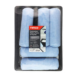This is an image of Timco - Contractors Roller Frame & Tray Set 9" Short Pile (7 Pieces Bag) 720129