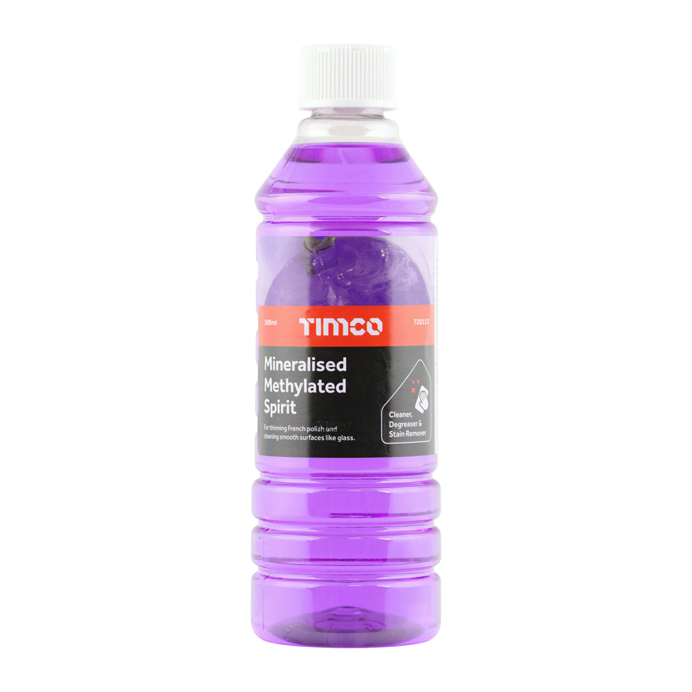 This is an image of Timco - Mineralised Methylated Spirit 500ml (1 Each Bottle) 720153