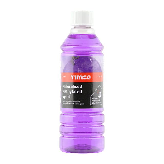 This is an image of Timco - Mineralised Methylated Spirit 500ml (1 Each Bottle) 720153