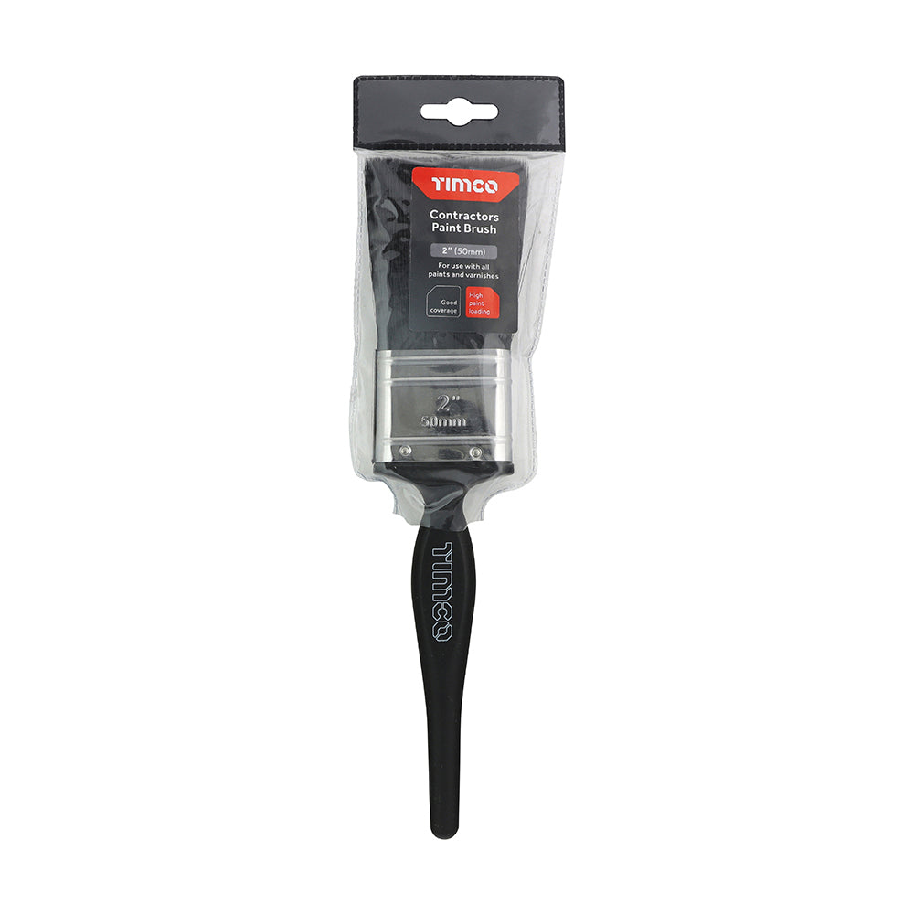 This is an image of Timco - Contractors Paint Brush 2" (1 Each Plastic Header) 720333