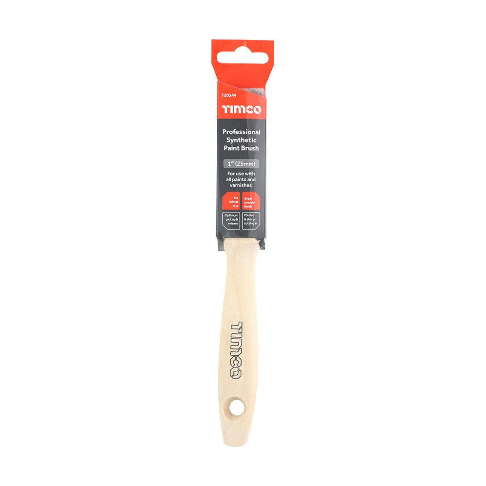 This is an image of Timco - Professional Synthetic Paint Brush 1" (1 Each Header Card) 720344