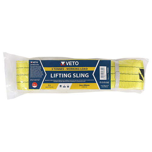This is an image of Timco - Lifting Sling 3000kg / 3 Tonnes 2m x 90mm (1 Each Bag) 723604