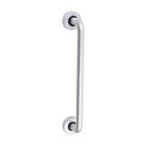This is an image of Timco - D Shaped Pull Handle On Rose - Satin Anodised Aluminium 305 x 19 (1 Each Bag) 725094BX