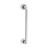 This is an image of Timco - D Shaped Pull Handle On Rose - Satin Anodised Aluminium 305 x 19 (1 Each TIMbag) 725094