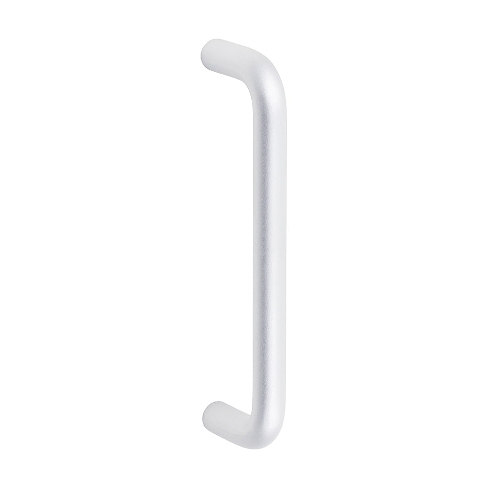 This is an image of Timco - D Shaped Cabinet Handle - Satin Anodised Aluminium 100mm (1 Each Bag) 725098BX