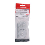 This is an image of Timco - Contractors Bathroom Thumb Turn & Release On Rose Set - Satin Anodised Aluminium 54mm (1 Pairs TIMpac) 725105