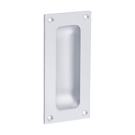This is an image of Timco - Flush Pull - Satin Anodised Aluminium 89mm (1 Each TIMpac) 725141