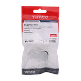 This is an image of Timco - Single Robe Hook - Satin Anodised Aluminium 47 x 19 (2 Pieces TIMpac) 725142