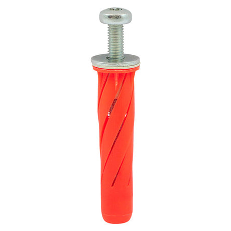 This is an image of Timco - Stella Fixings - TX - Pan - Red M5 x 80mm - (4 PCS TIMpac) 725146