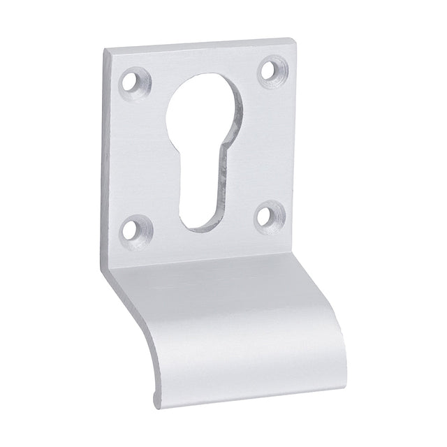 This is an image of Timco - Euro Profile Cylinder Door Pull - Satin Anodised Aluminium 70 x 42 (1 Each Bag) 725155BX