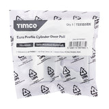 This is an image of Timco - Euro Profile Cylinder Door Pull - Satin Anodised Aluminium 70 x 42 (1 Each Bag) 725155BX