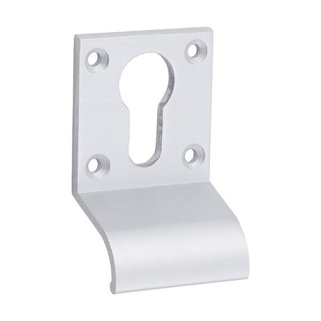 This is an image of Timco - Euro Profile Cylinder Door Pull - Satin Anodised Aluminium 70 x 42 (1 Each TIMpac) 725155