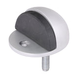 This is an image of Timco - Oval Door Stop - Satin Anodised Aluminium 50mm (1 Each TIMpac) 725183