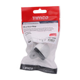 This is an image of Timco - Oval Door Stop - Satin Anodised Aluminium 50mm (1 Each TIMpac) 725183