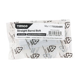 This is an image of Timco - Straight Barrel Bolt - Satin Anodised Aluminium 50 x 25 (1 Each Bag) 725204BX