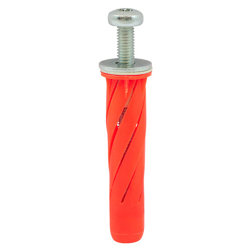 This is an image of Timco - Stella Fixings - TX - Pan - Red M5 x 55mm - (4 PCS TIMpac) 725374