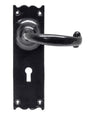 From The Anvil - Black Cottage Lever Lock Set | Sku. 73106 | Trade Door Handles.