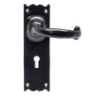 From The Anvil - Black Cottage Lever Lock Set | Sku. 73106 | Trade Door Handles.