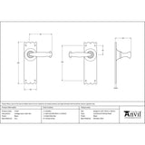 From The Anvil - Black Cottage Lever Latch Set | Sku. 73107 | Trade Door Handles.