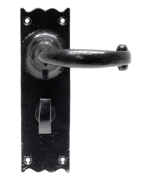 From The Anvil - Black Cottage Lever Bathroom Set | Sku. 73108 | Trade Door Handles.