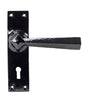 From The Anvil - Black Straight Lever Lock Set | Sku. 73109 | Trade Door Handles.