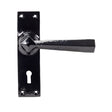 From The Anvil - Black Straight Lever Lock Set | Sku. 73109 | Trade Door Handles.