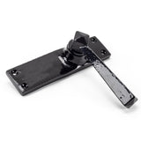 From The Anvil - Black Straight Lever Latch Set | Sku. 73110 | Trade Door Handles.