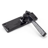From The Anvil - Black Straight Lever Latch Set | Sku. 73110 | Trade Door Handles.