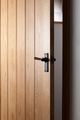 From The Anvil - Black Straight Lever Latch Set | Sku. 73110 | Trade Door Handles.